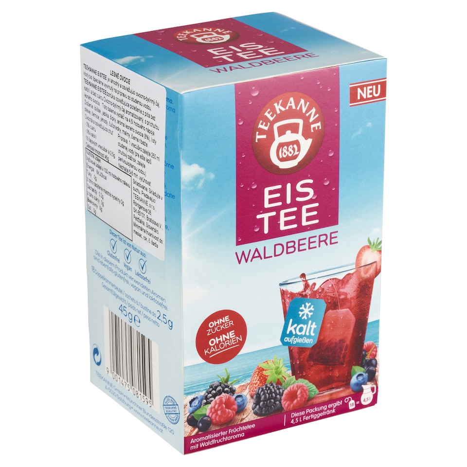 image 1 of Teekanne Eistee Forest Fruits Fruit-Herbal Tea 18 x 2.5 g (45 g)