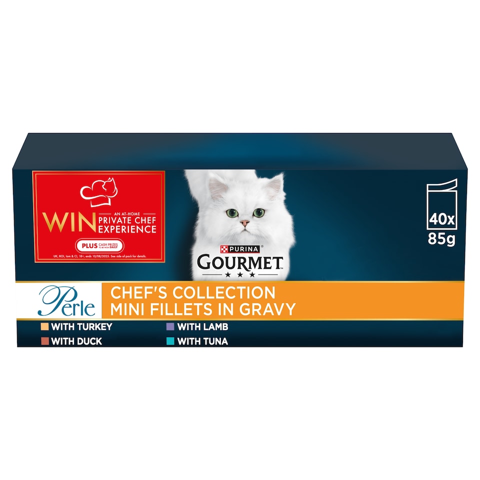 Gourmet Perle Cat Food Chef Collection 40X85g