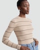 image 1 of F&F Ribbed Knit Crew Neck Jumper in Multi