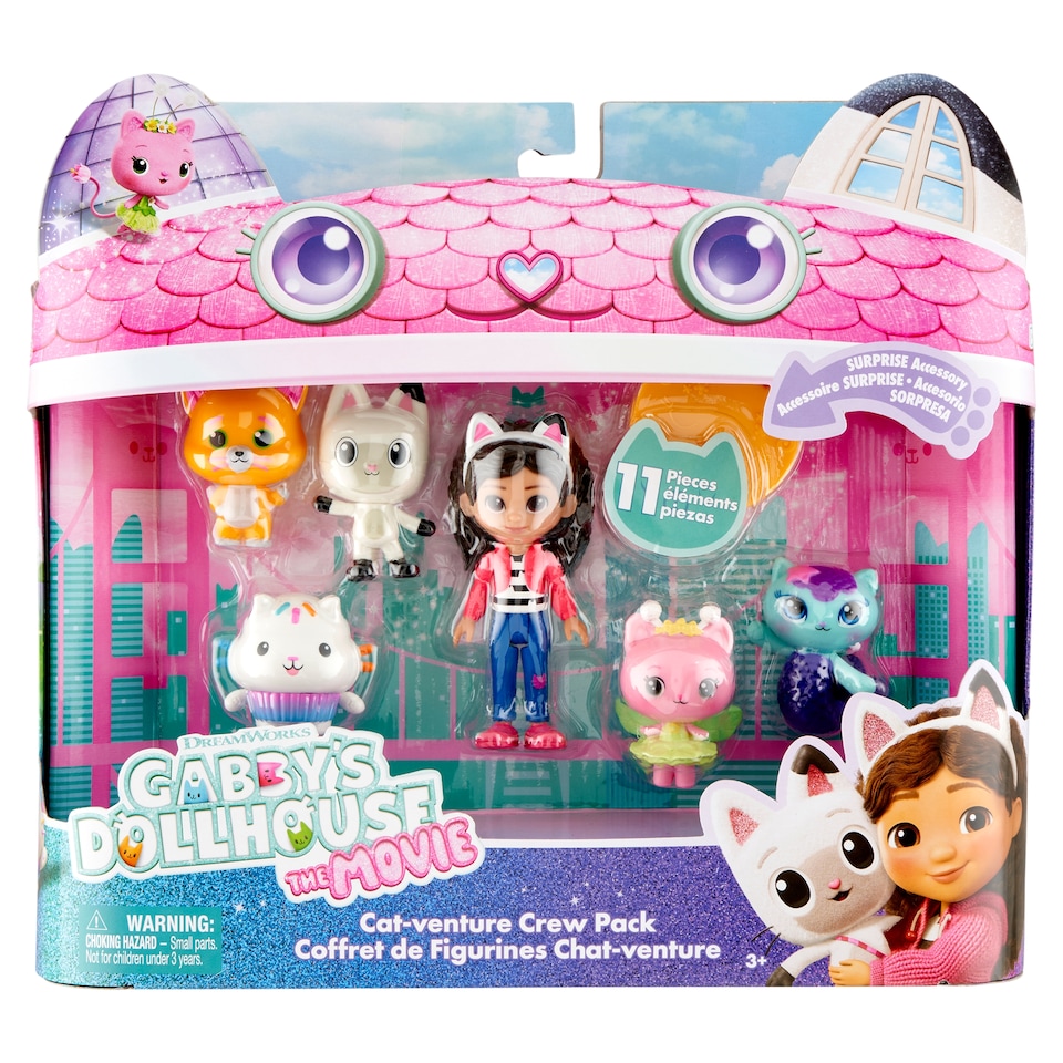 Dreamworks Gabby's Dollhouse Cat-Venture Crew Pack