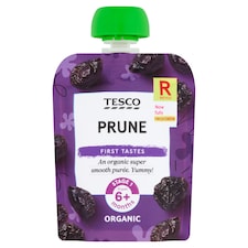 Tesco Prune Babyfood Pouch 70G
