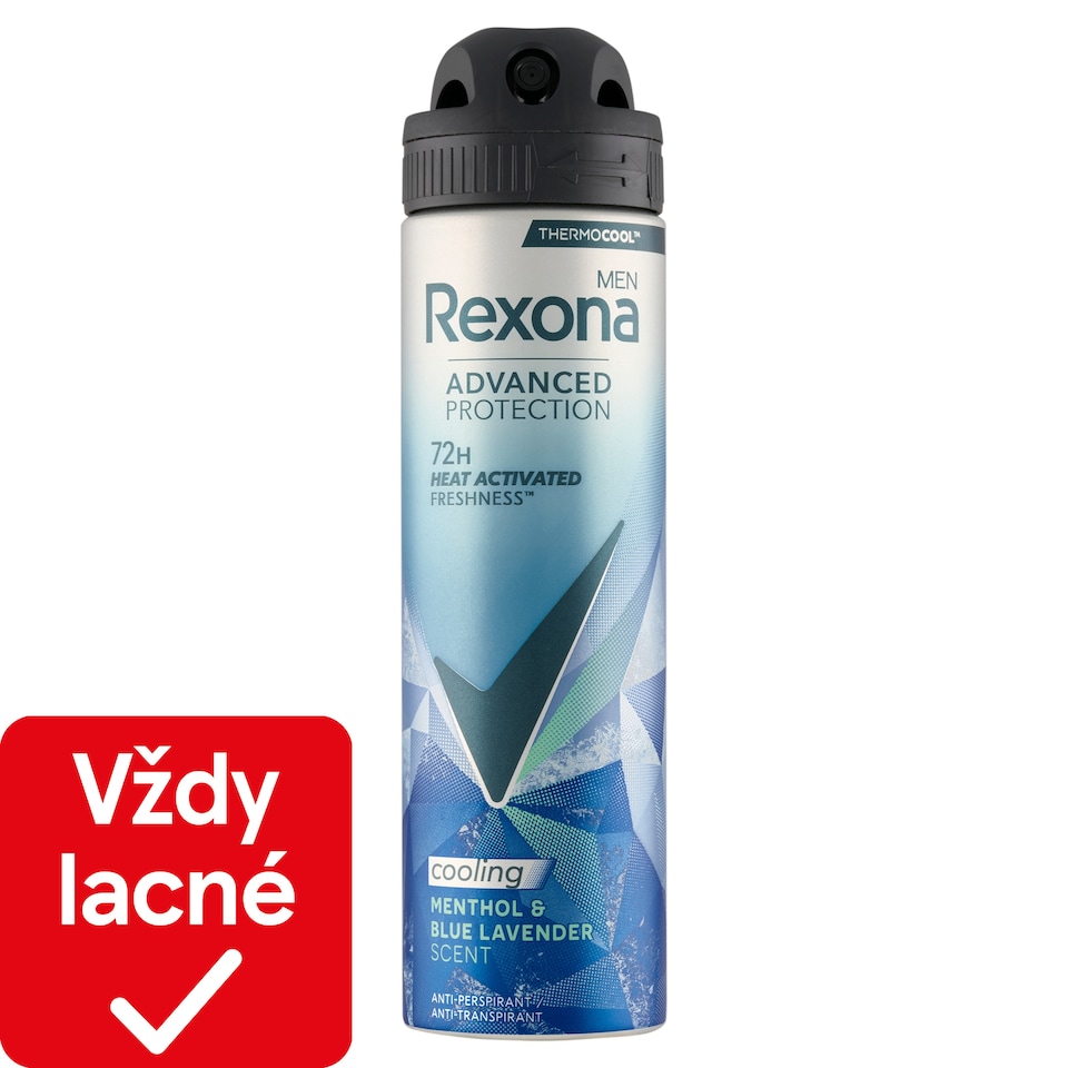 obrázok 1 z Rexona Men Advanced Protection Mentol& Blue Lavender antiperspirant sprej s chladivým efektom 150 ml