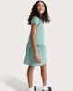 image 3 of F&F School Girls 2-Pack Cotton Rich Gingham Short Sleeved Dresses in Green