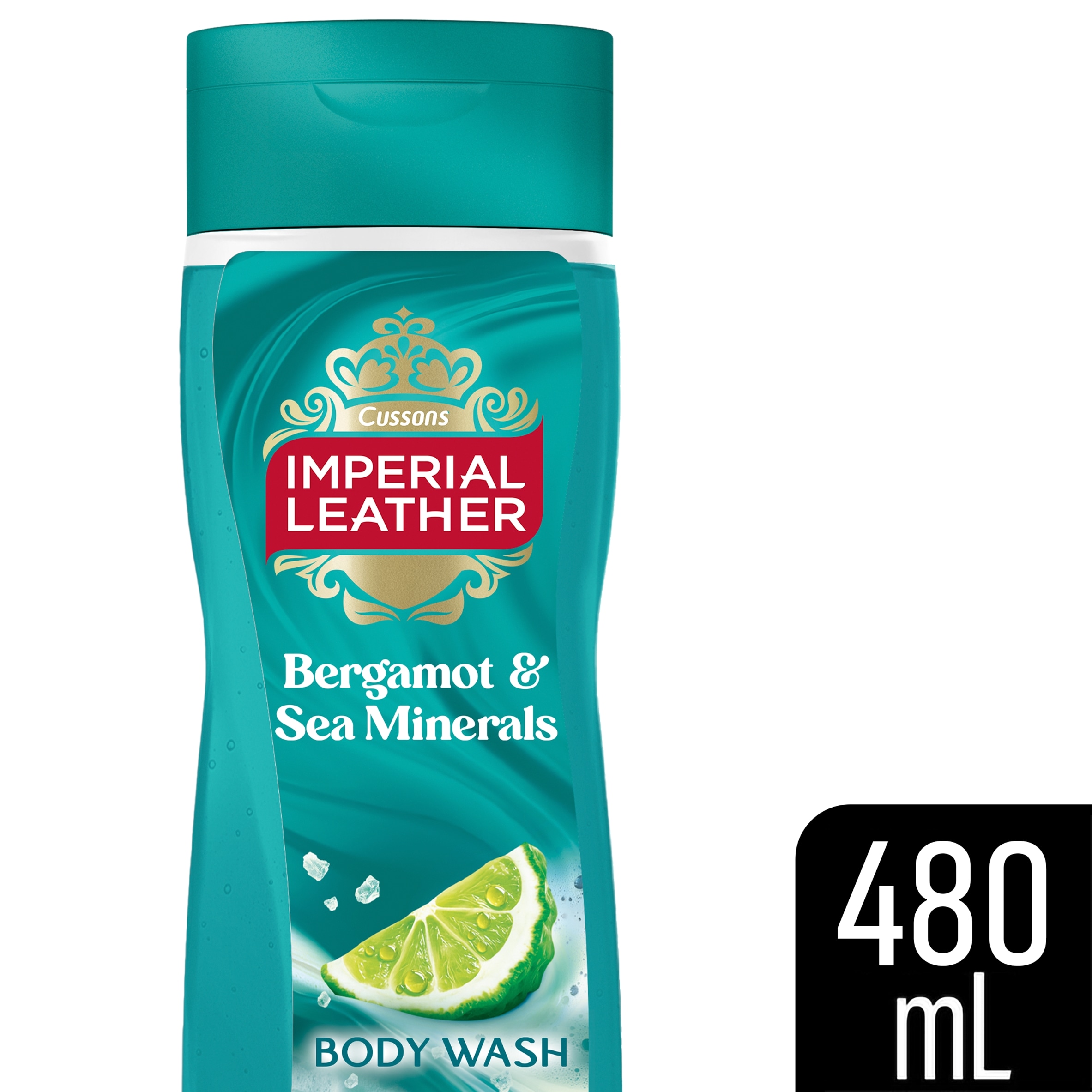 IMPERIAL LEATHER BODYWASH BERGAMOT & SEA MINERALS BODY WASH 480ML