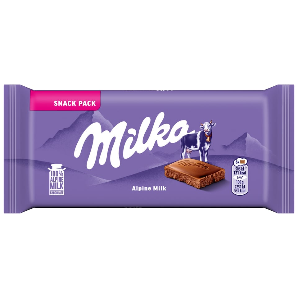MILKA MILK CHOCOLATE TABLET 45 g