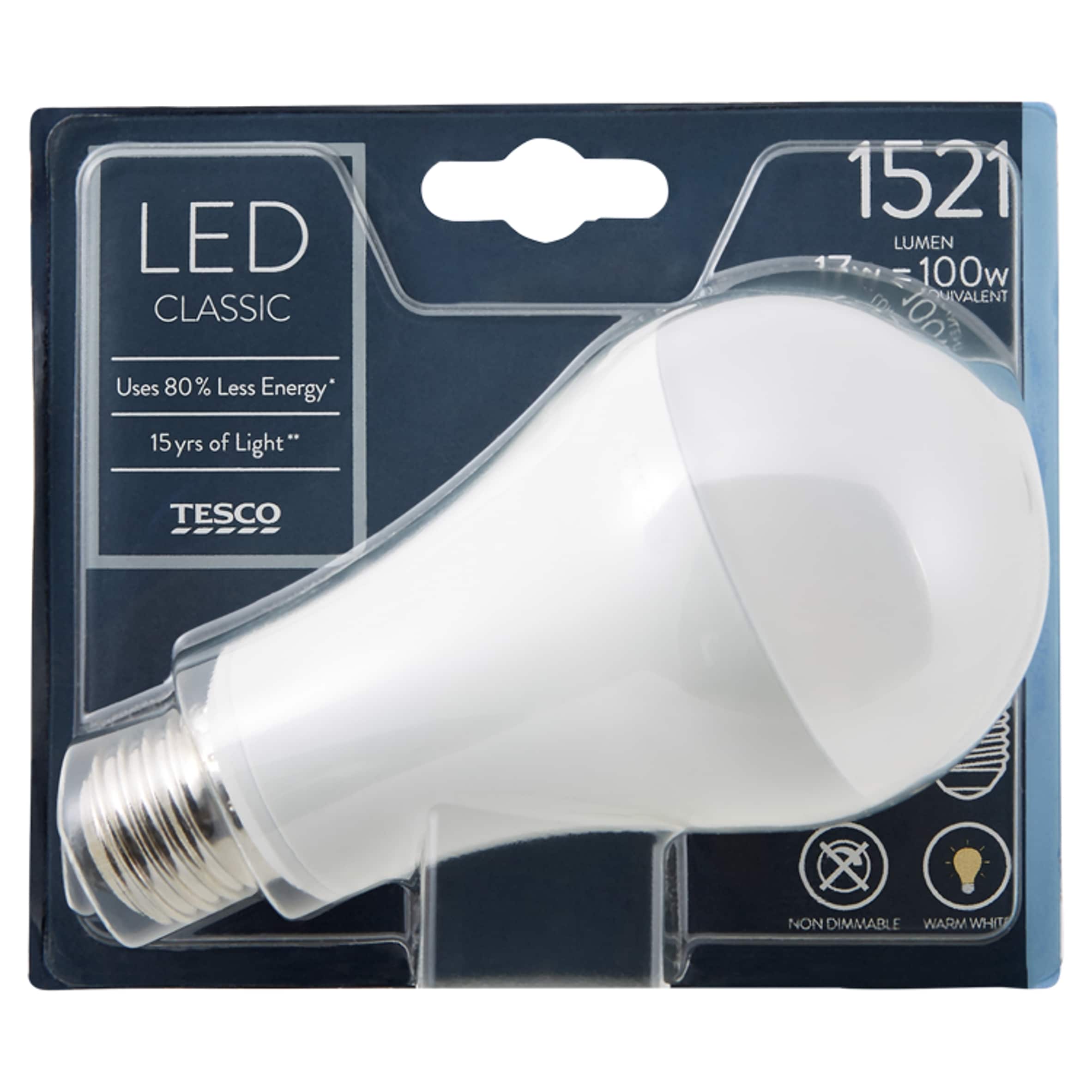 Tesco Led Classic 100W Edison Screw - Tesco Groceries
