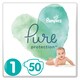 image 1 of Pampers Pure Protection Size1 50 Nappies
