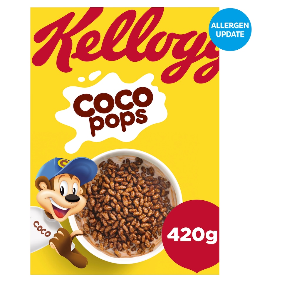 Kellogg's Coco Pops Chocolate Breakfast Cereal 420g