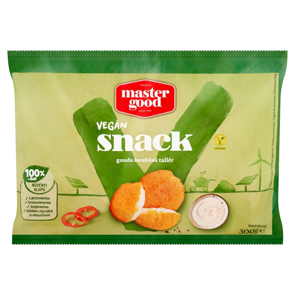 image 1 of Master Good Quick-Frozen Vegan Gouda Flavored Snack Medallions 300 g