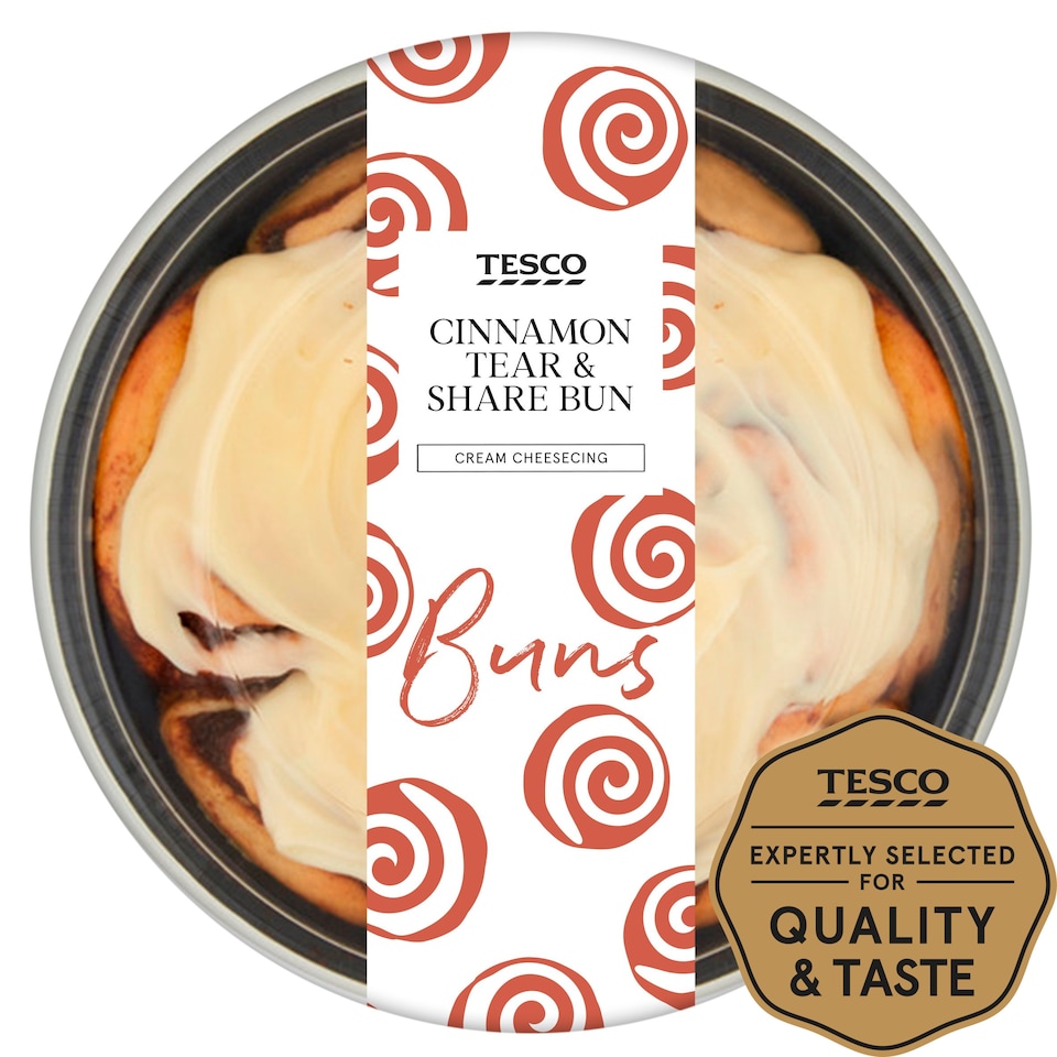 Tesco Cinnamon Tear And Share Bun Tesco Groceries