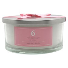 Tesco Timeless Pnk Blossom & Rose Multiwick Candle 700G