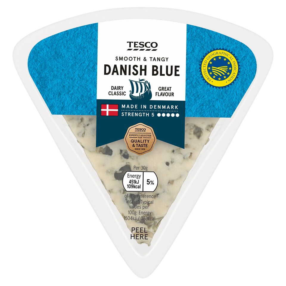 Tesco Danish Blue Cheese 150 G