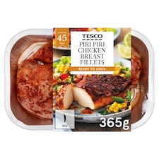 Tesco Piri Piri Chicken Breast Fillets 365G