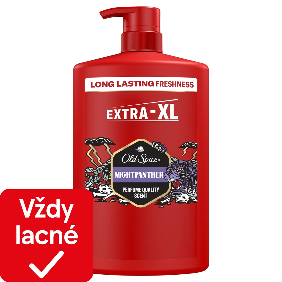 obrázok 1 z Old Spice Night Panther 3 V 1 Sprchový Gél A Šampón Pre Mužov 1000ml