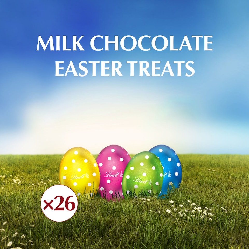 image 1 of Lindt Mini Easter Eggs Milk Chocolate 155g