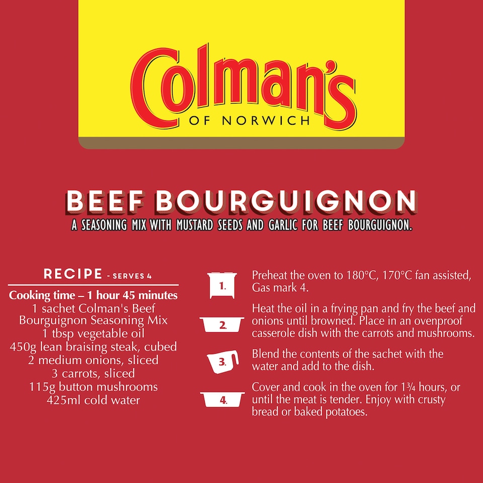 image 1 of Colman's Beef Bourguignon Recipe Mix 39G