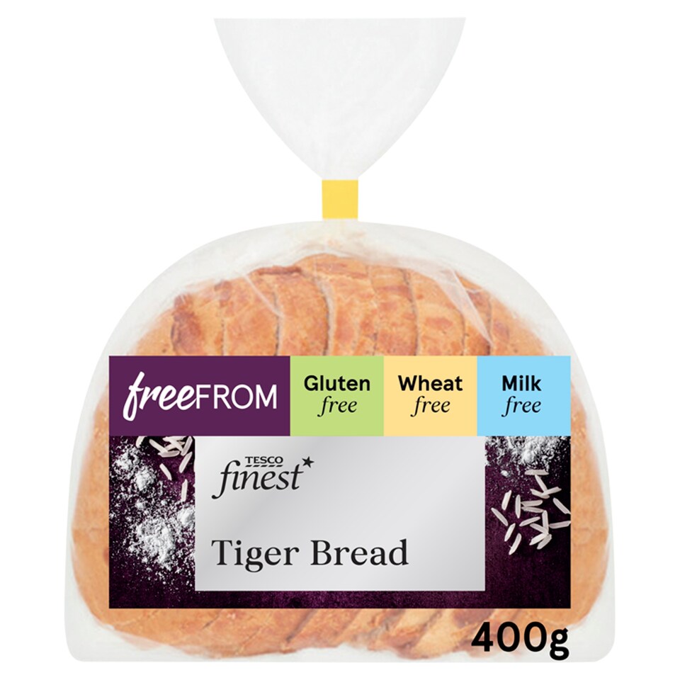 Tesco Finest Free From Sliced White Tiger Bread 400g