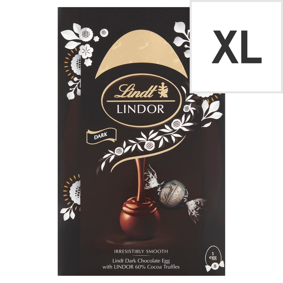 image 1 of Lindt Dark Chocolate Egg With 60% Cocoa Truffels 260G