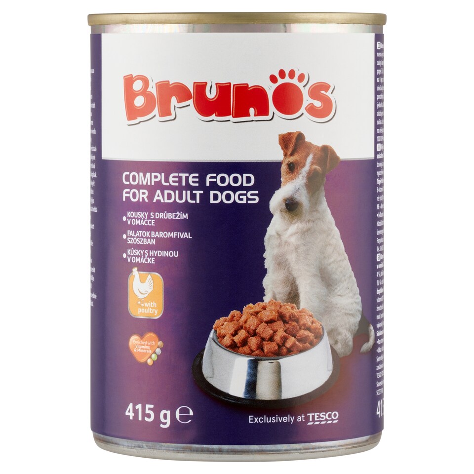 Brunos Complete Food for Adult Dogs with Poultry 415 g