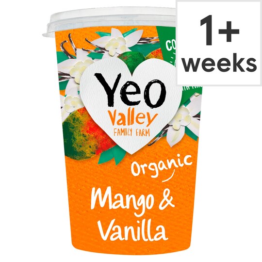 Yeo Valley Mango & Vanilla Yogurt 450G Tesco Groceries