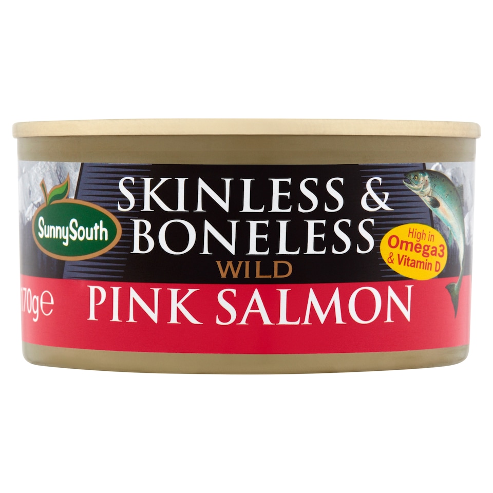 Sunny South 170G Wild Pink Salmon Skinless/Bonele