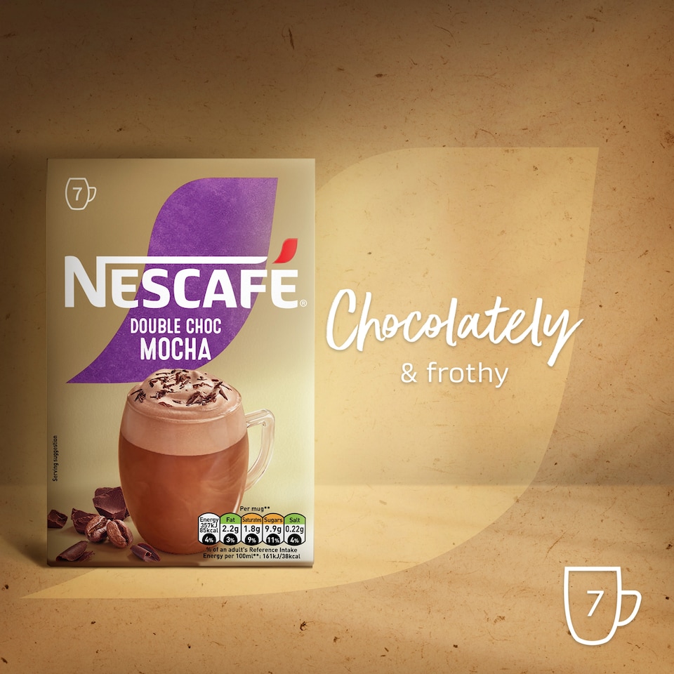 image 1 of Nescafe Double Choc Mocha Instant Coffee 7 Sachet