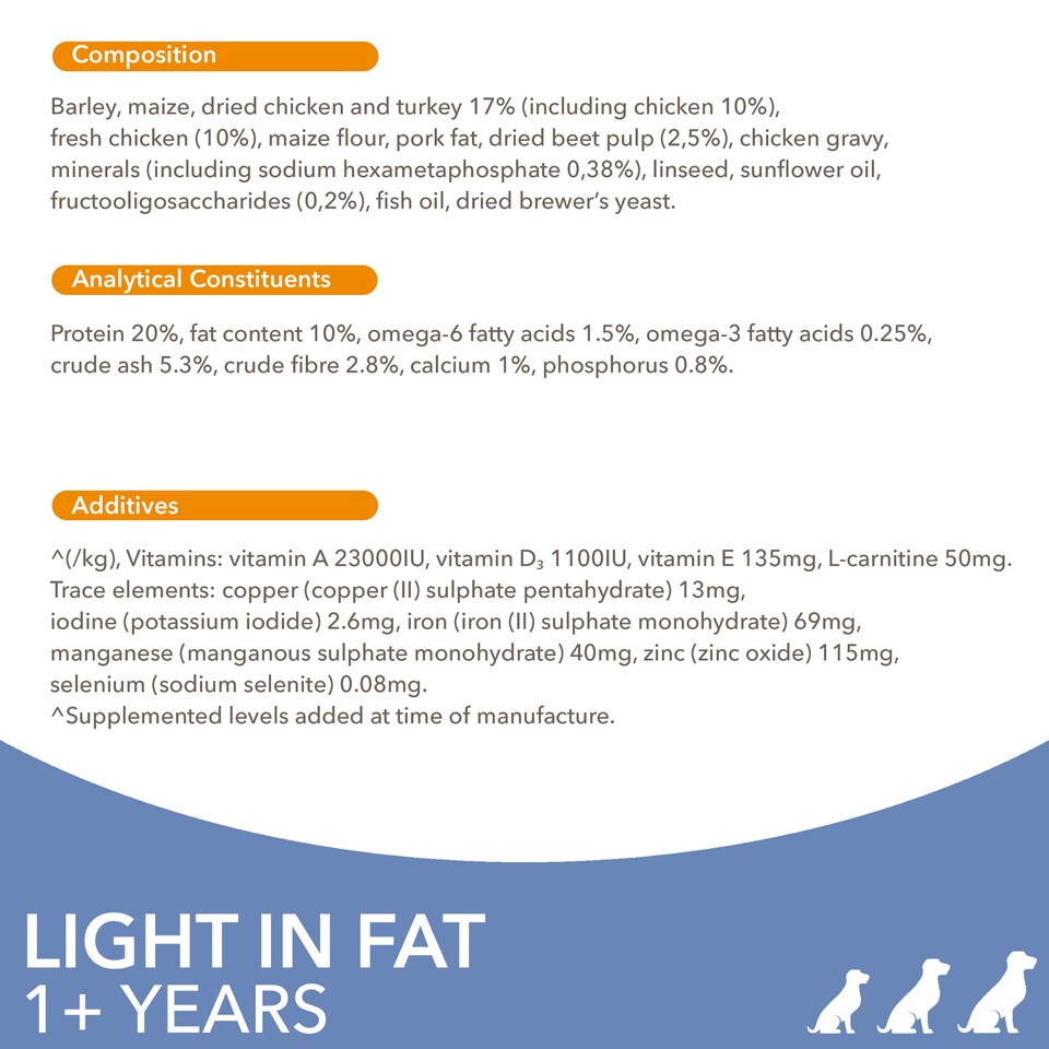 image 1 of Iams Dog Food Adult Light In Fat With Chicken 2Kg