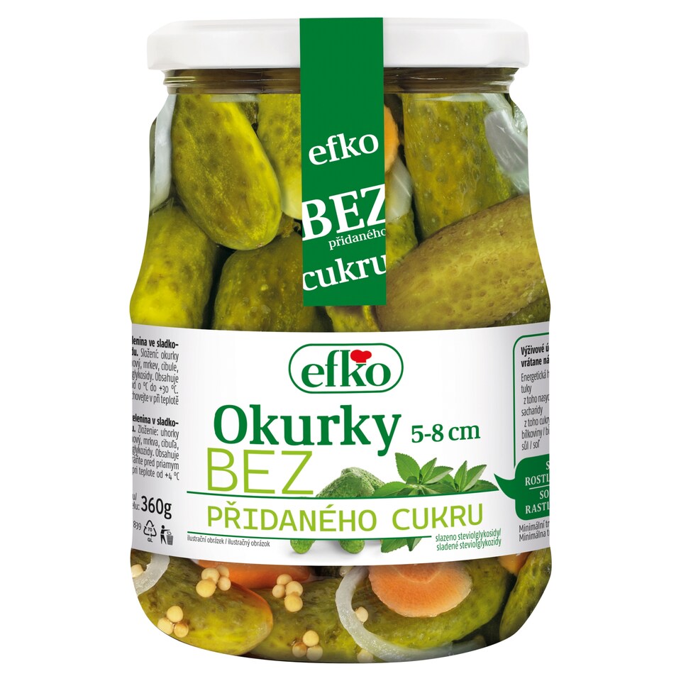 Efko Cucumbers 5-8 cm 670g