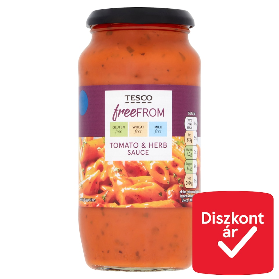 Tesco Free From zöldfűszeres paradicsomszósz 500 g