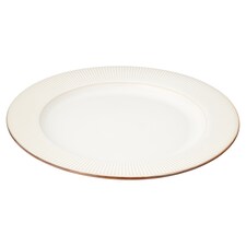 Fox & Ivy Cream Beam Dinner Plate