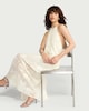 image 1 of F&F Floral Tiered Maxi Dress in Cream