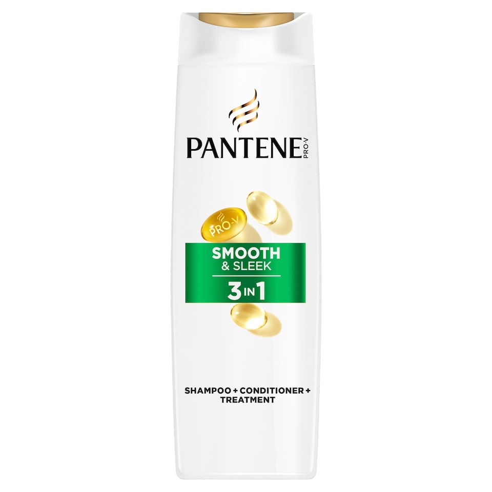 image 1 of Pantene Active Nutri-Plex Smooth & Sleek 3in1 Shampoo Conditioner & Treatment 250ml