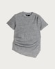 image 4 of F&F Asymmetric Ruched Short Sleeved T-Shirt in Grey