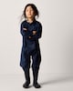 image 1 of F&F School Unisex Zip Up Puddlesuit in Navy