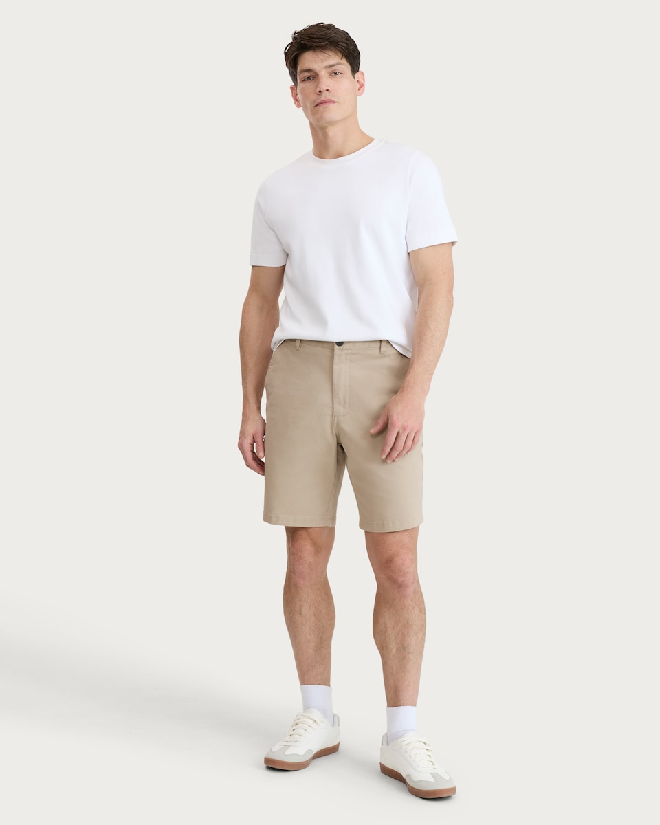 image 1 of F&F Cotton Rich Chino Shorts in Stone