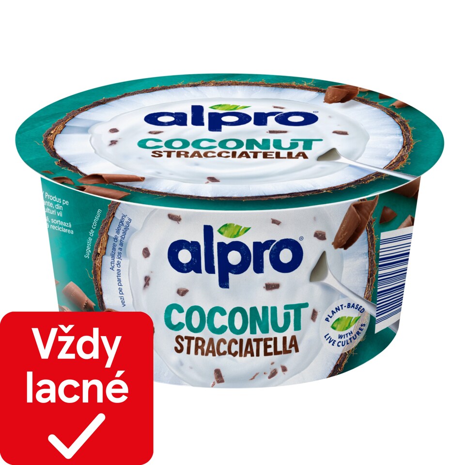 ALPRO Coconut Fermented Product, Stracciatella, 120 g