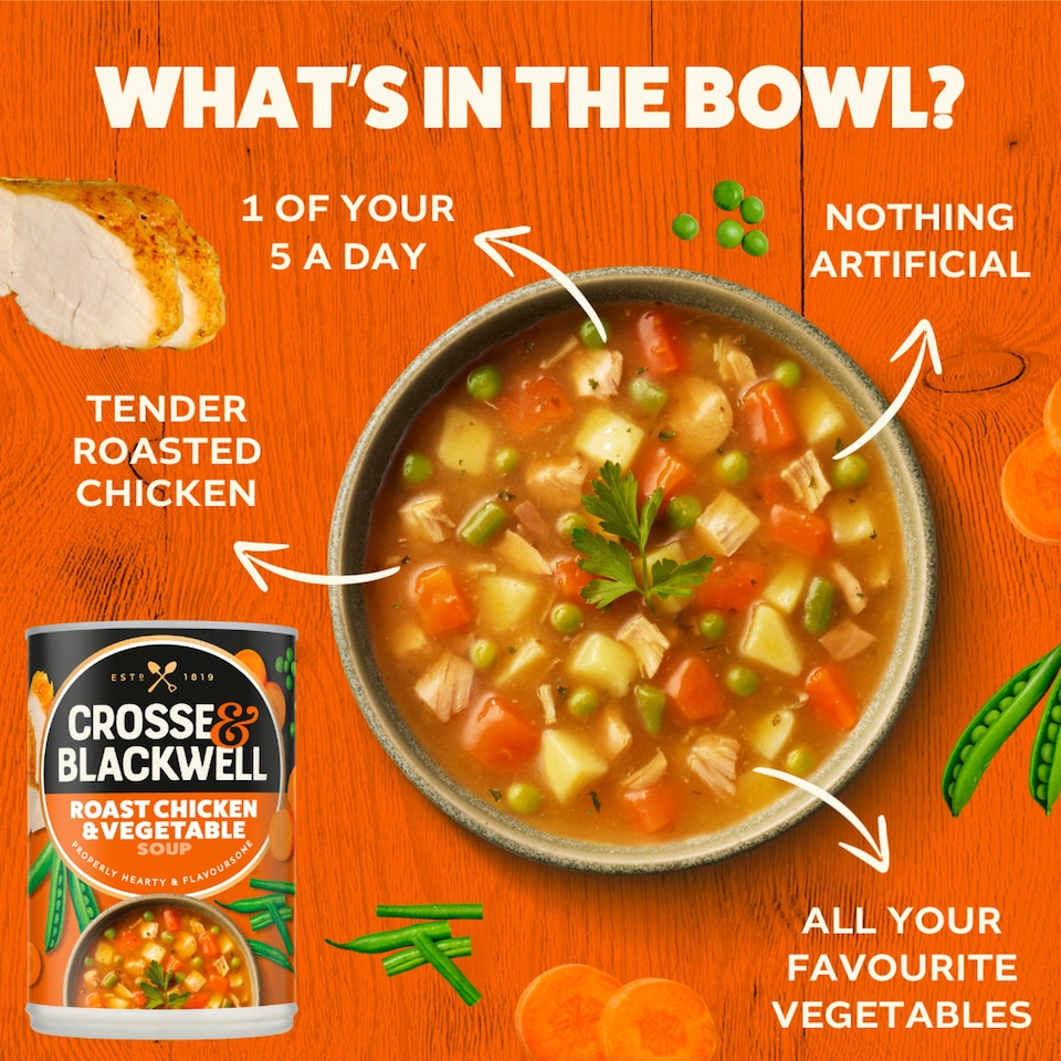 image 1 of Crosse & Blackwell Roast Chicken & Vegetable Soup 400g