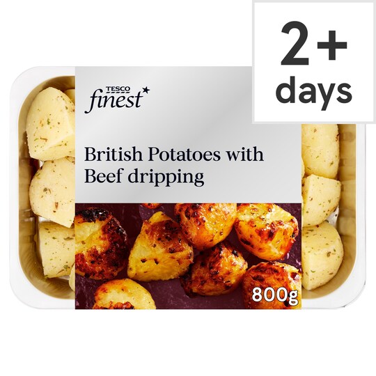 Tesco Finest Beef Dripping Roast Potatoes 800G Tesco Groceries