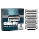 image 1 of Gillette Body and Intimate Razor Cartridges, 4 Blade Refills, Dermatologist Tested, With Lubrastrip