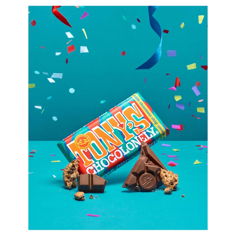 image 1 of Tony's Chocolonely Milk Chocolate Chip Cookie 180G