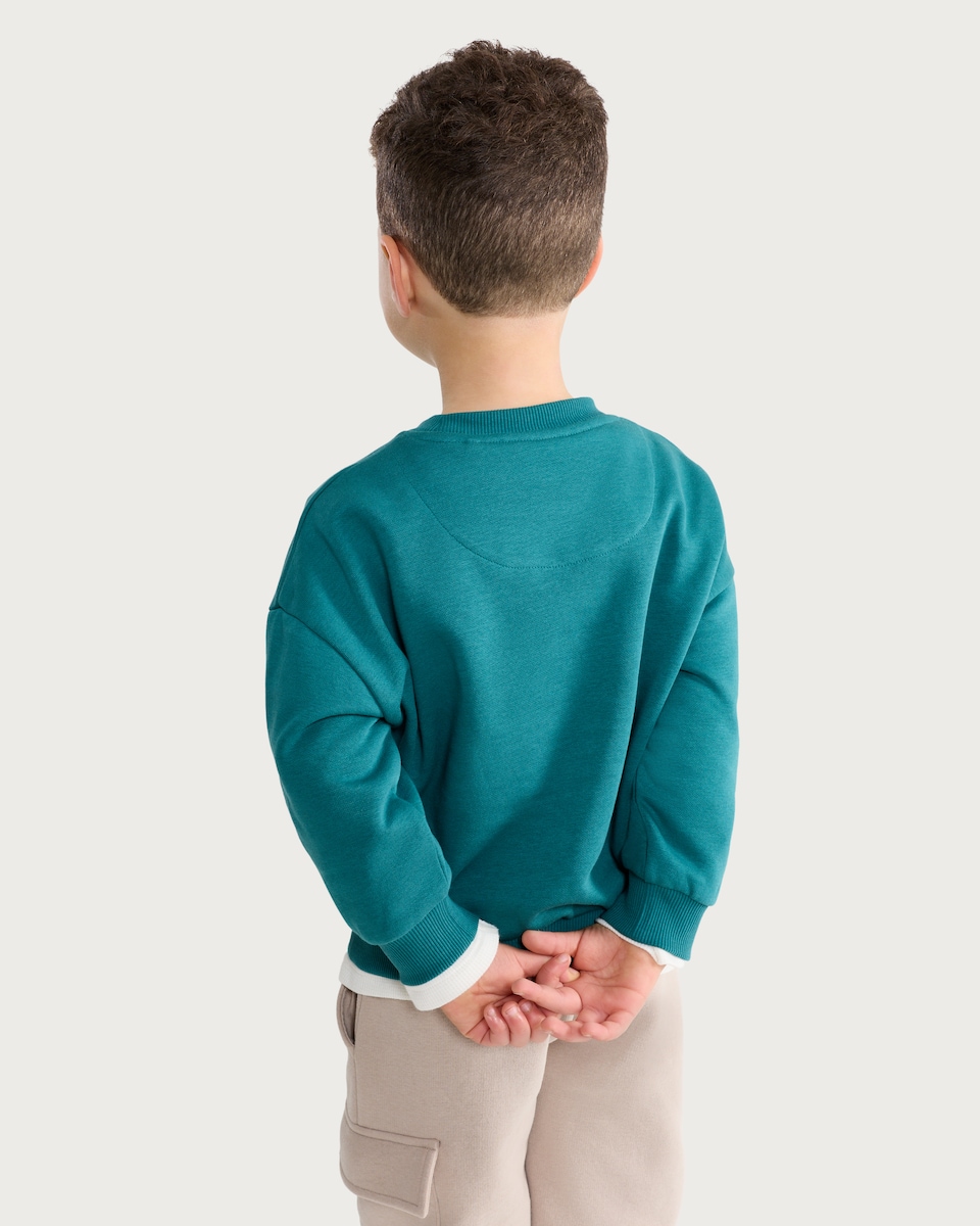 image 1 of Gruffalo Cotton Rich Sweatshirt in Green
