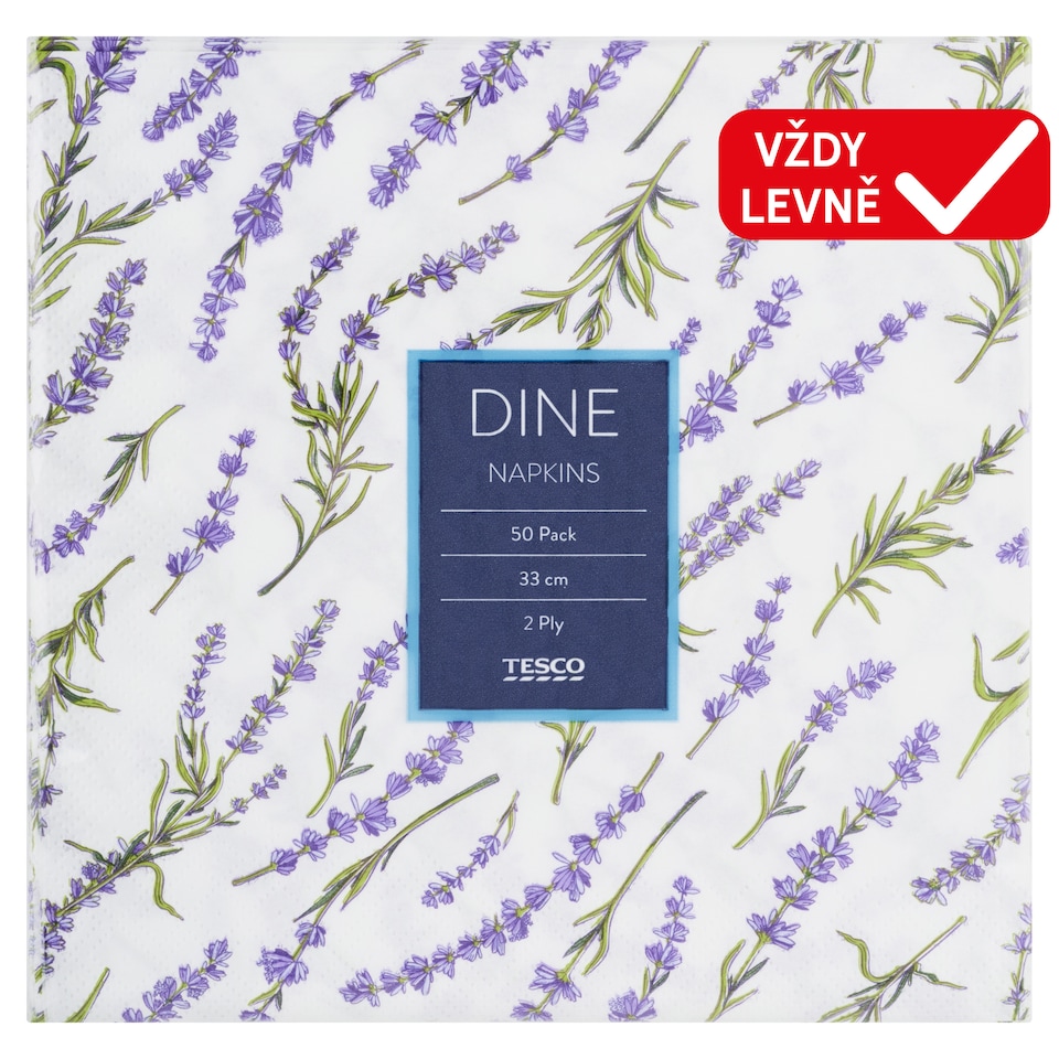 Obrázek 1 pro produkt Tesco Dine Spring/Summer Mix ubrousky 2 vrstvy 50 ks