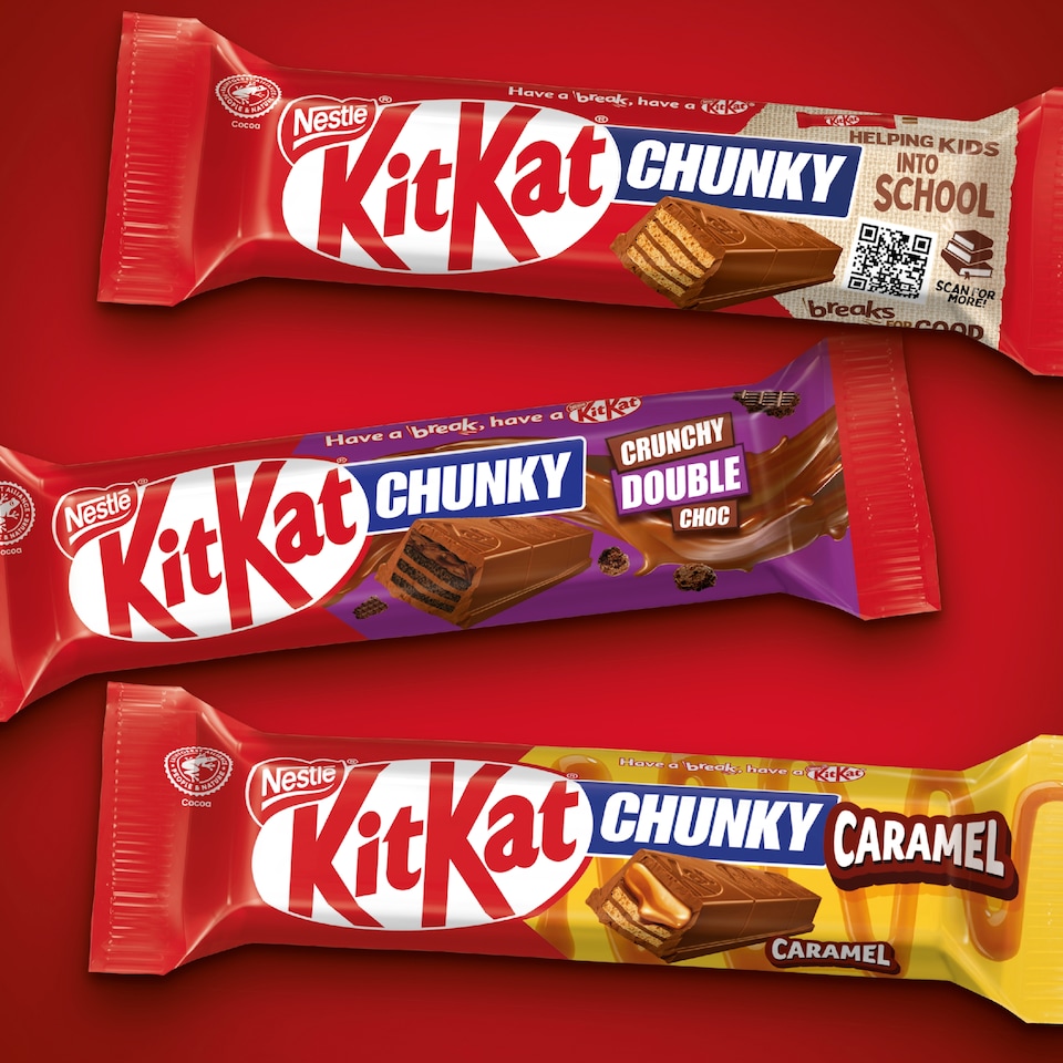 image 1 of Kit Kat Chunky Biscoff White Chocolate Bar 42g