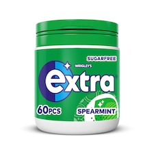 Extra Spearmint Sugarfree Chewing Gum Bottle 60 Pieces