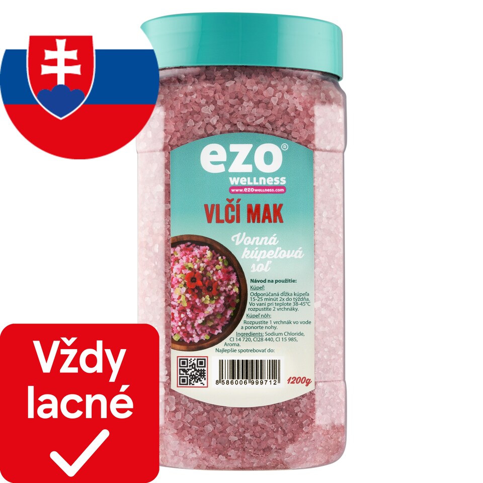 image 1 of Ezo Wellness Poppy Scented Bath Salt 1200 g