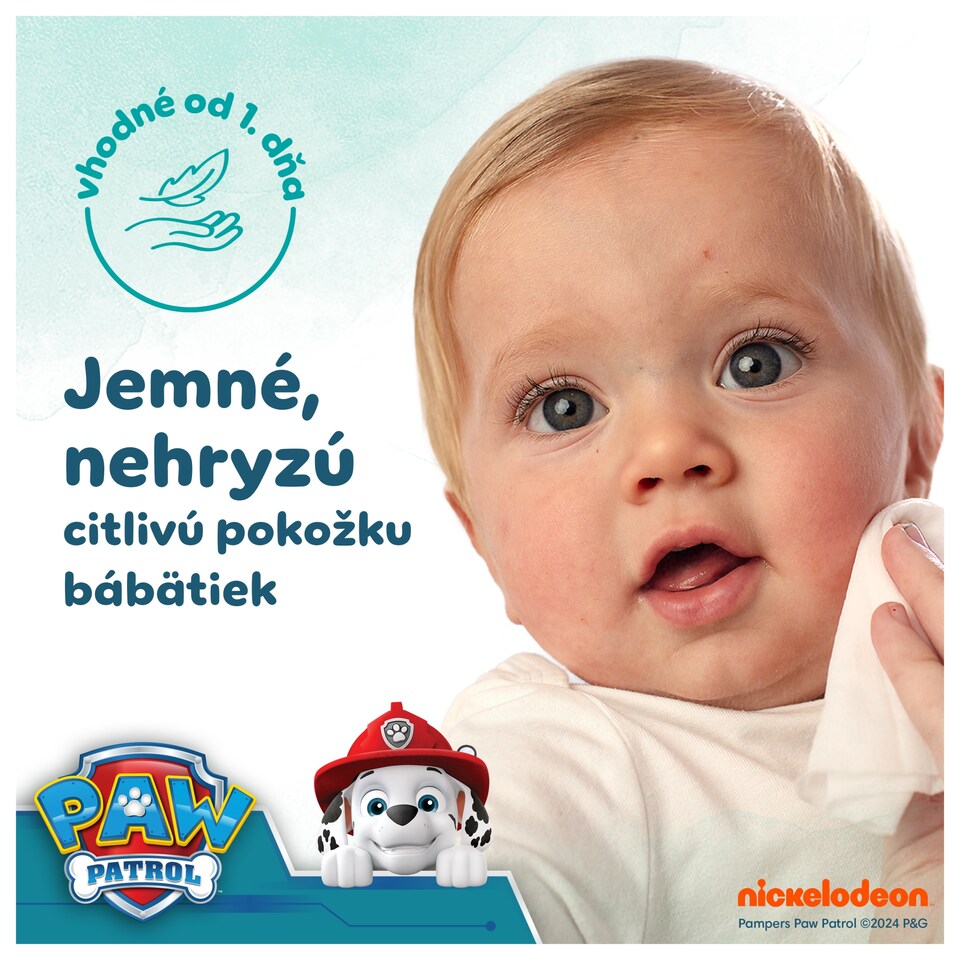image 1 of Pampers Harmonie Aqua Baby Wet Wipes 3 Packs = 144 Wipes