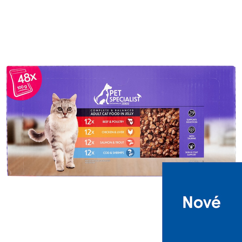Pet Specialist Kousky v želé 48 x 100g (4800g)