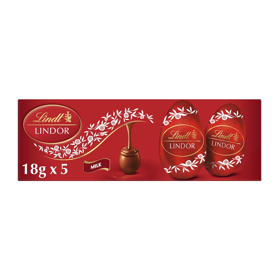 Lindt LINDOR Filled Egg Milk 5 x 18g