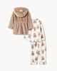 image 2 of F&F Baby 3-Piece Teddy Bear Pyjama Set in Dark Nude