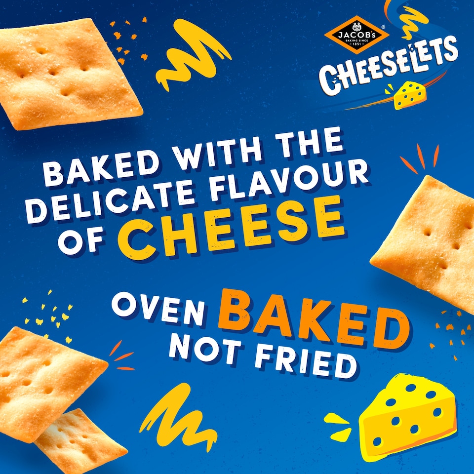 image 1 of Jacob's Cheeselets Sharing Baked Snacks 125g